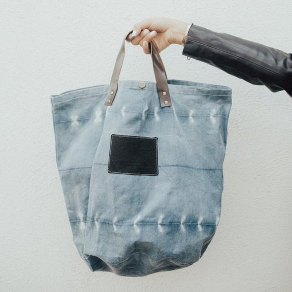 Carly Jean Los Angeles Handbags - Carly Jean Los Angeles Porter Denim Tote Bag NWT